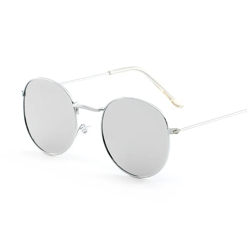 Женские солнцезащитные очки 2018 модные круглые Брендовые дизайнерские из сплава