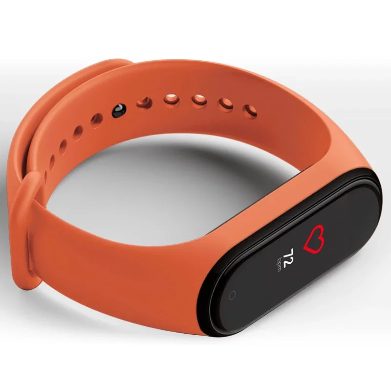 Ремешок сменный для Xiaomi Mi Band 5 6 силиконовый водонепроницаемый браслет из ТПУ Для 4