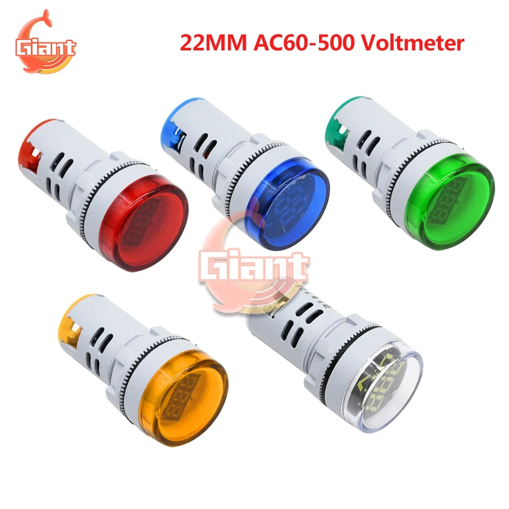 AC 60-500V вольтметр светодиодный Дисплей Цифровой переменного тока 110V 220V Вольт Detetor