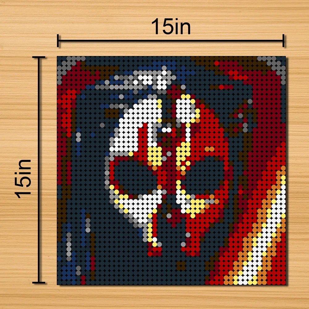 

2304pcs Star Sithed Series Wars Pixel Art Movie Figure MOC Mosaic Painting Building Blocks Gifts Kids DIY Toys