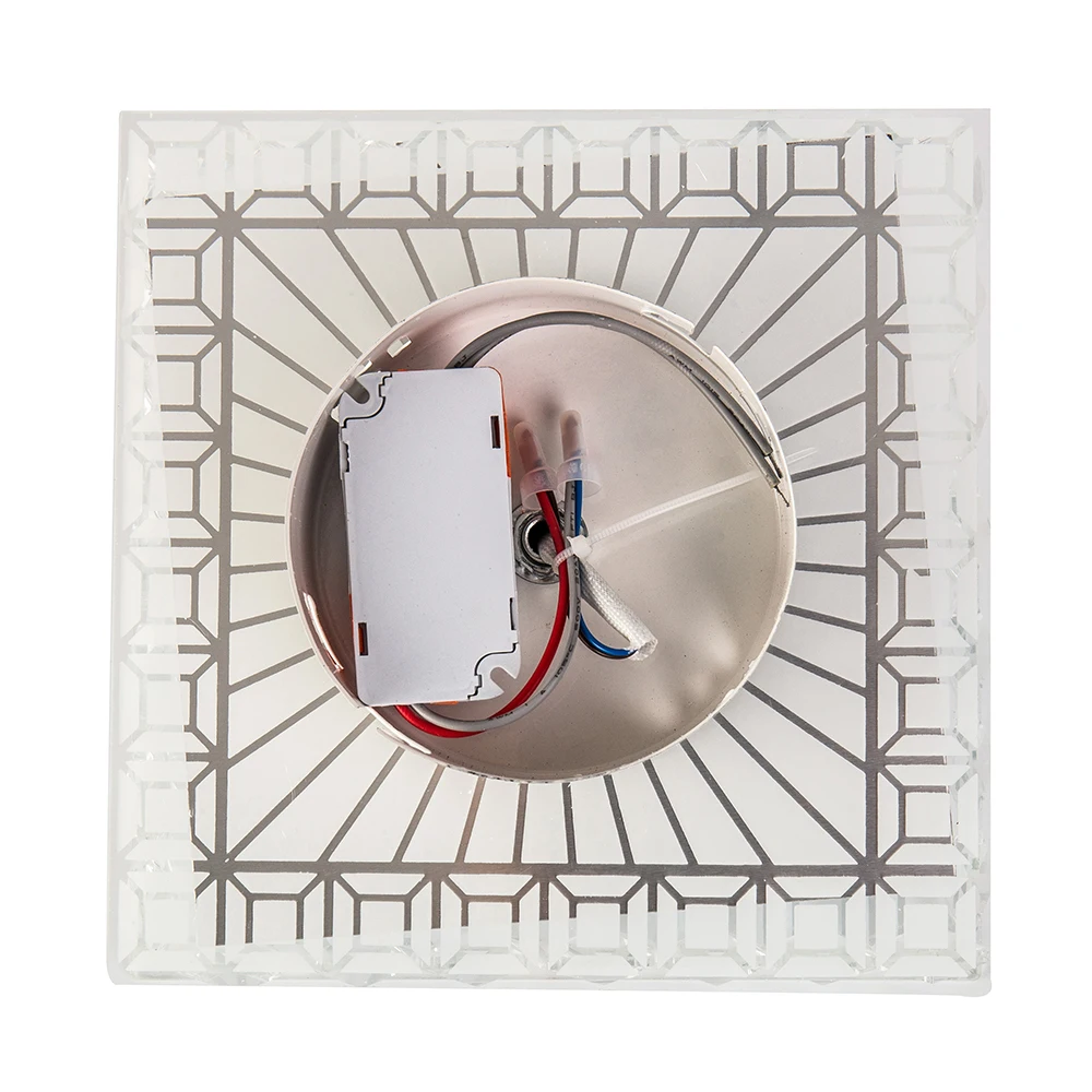 Luces de techo LED modernas para sala de estar, iluminación para pasillo, terraza, moderno, montado en superficie de cristal