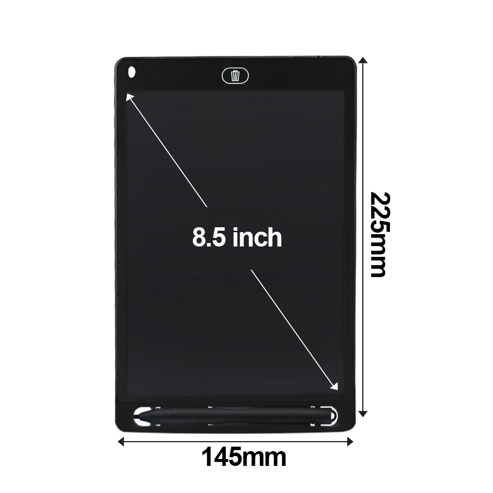 Black 8.5 inch Графический планшет электронный планшет для рисования Смарт ЖК-планшет для письма стираемая чертежная доска 8,5 12 дюймов светильник-планшет ручка для рукописного ввода - Цвет: Black 8.5 inch