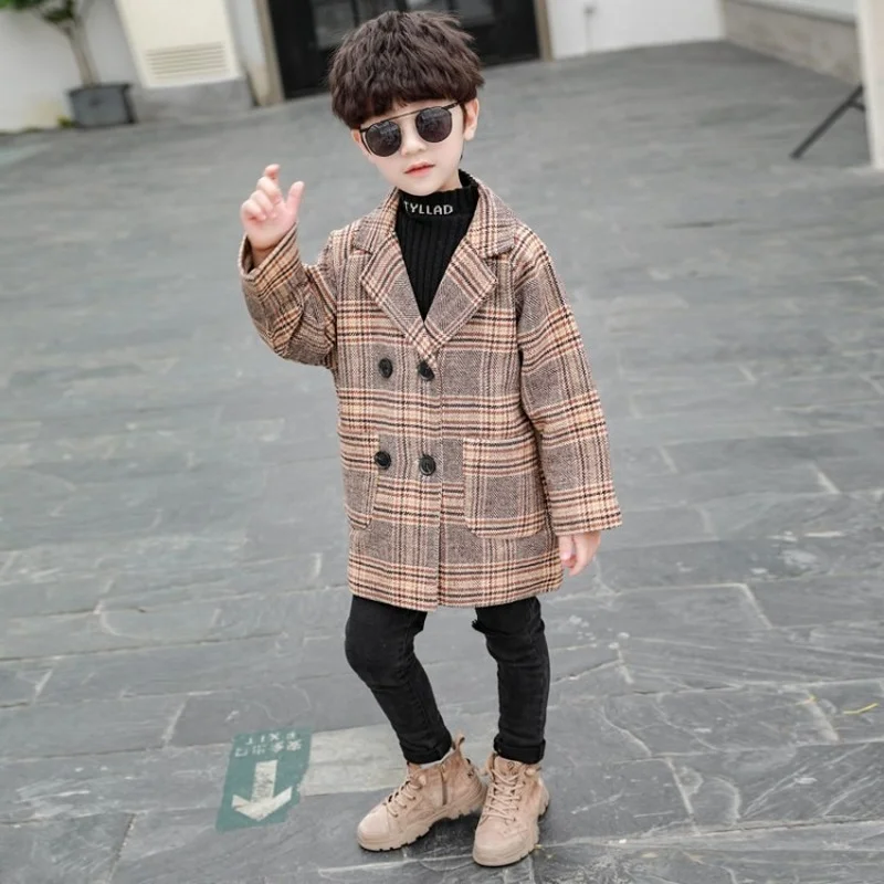 Модная зимняя верхняя одежда 2022 детская для маленьких мальчиков детское