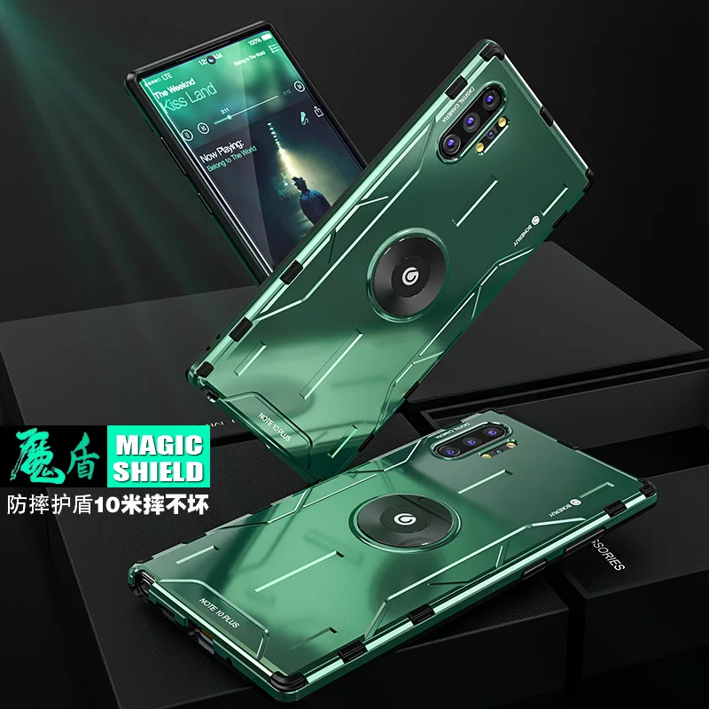 Чехол Magic Shield для Samsung Note 20 Ultra S10 Plus 9 10 металлический жесткий чехол с подставкой