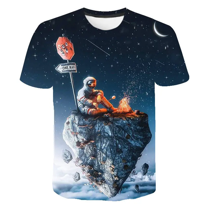 

Футболка с 3D принтом для мужчин, женщин, детей, Вселенная, космос, астронавт, 3D футболка, Повседневная модная уличная одежда для мальчиков и девочек