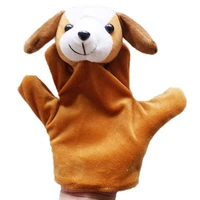 10 style big hand puppet animal plush toys baby cloth educational cognition hand toy finger dolls wolf pig tiger dog puppet
