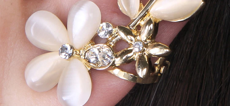 Новинка 1 шт. серьги-каффы для левого уха золотые серьги-гвоздики | Украшения и