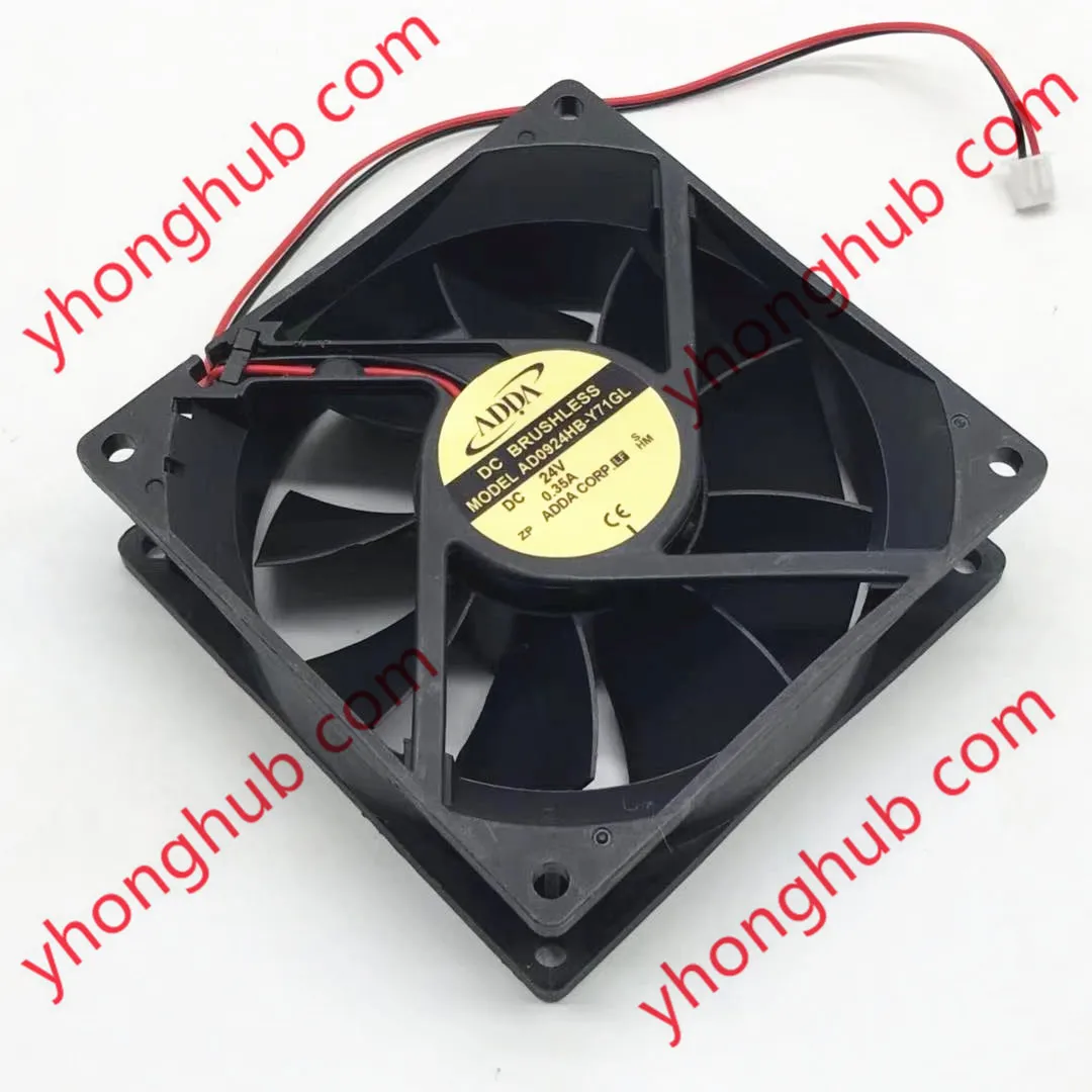 Охлаждающий вентилятор для сервера постоянный ток 24 В 0 35 А 90x90x32 мм 2 провода -