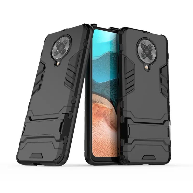 

Shockproof Case For Xiaomi Poco X3 NFC Soft Silicone Armor Bumper Back Cover For Mi Poco X3 NFC Magnetic Metal Ring Phone Cases