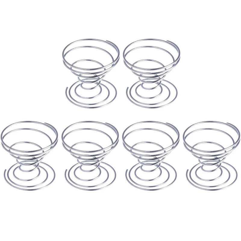 

6 Pieces Air Plant Stand Airplant Container Tillandsia Holder Stainless Steel Plant Display Racks Air Pineapple Base