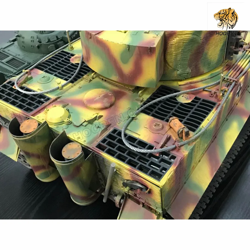 HOOBEN 1:10 RC RTR Танк TigerI позднего производства Wittmann тяжелый танк Второй мировой войны на радиоуправлении полная функция AFV, готов к запуску