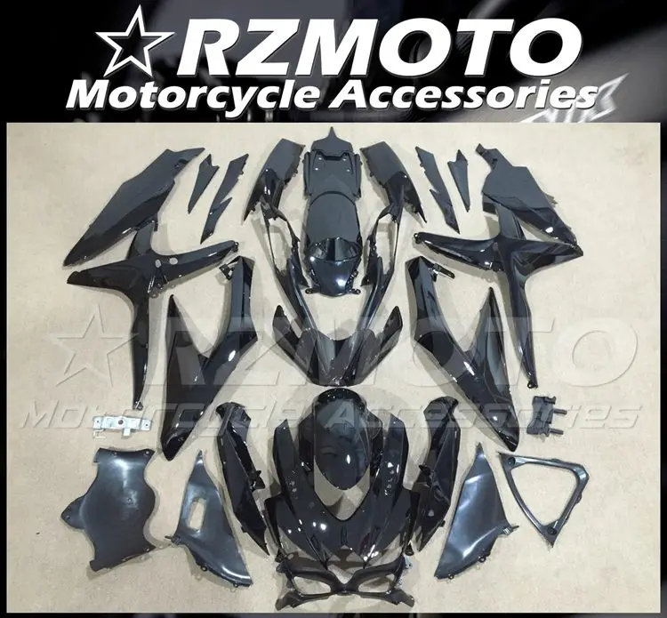 

Injection New ABS Whole Fairings kit Fit for Suzuki GSX-R 600 750 K8 2008 2009 2010 08 09 10 Bodywork set black glossy