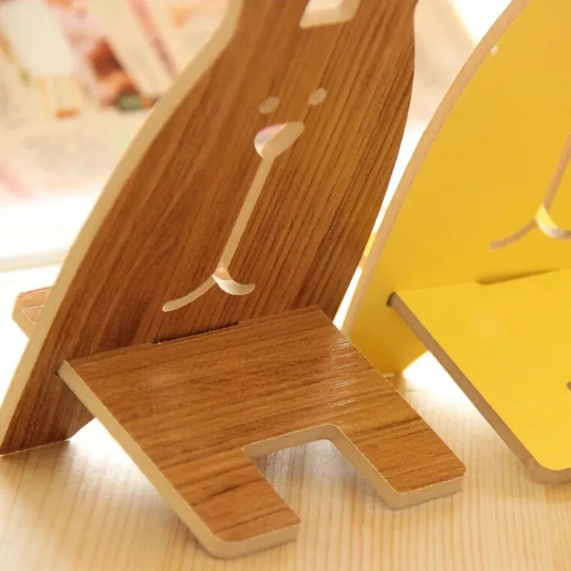 Универсальный Настольный держатель для мобильного телефона деревянная