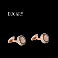 dugary luxury shirt cufflinks for mens brand cuff buttons cuff links high quality round metal abotoaduras jewelry gemelos