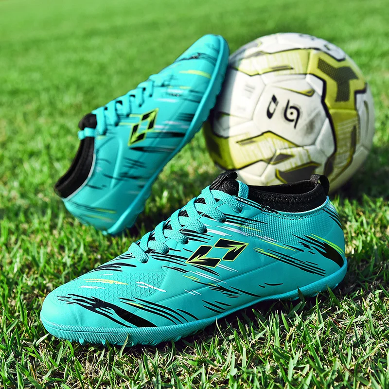 Оригинальные мужские футбольные бутсы тренировочные длинные шипы для детей Phantom