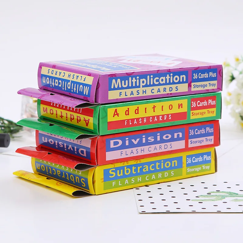 36 шт./компл. детские математические обучающих карточек Математика флеш карта