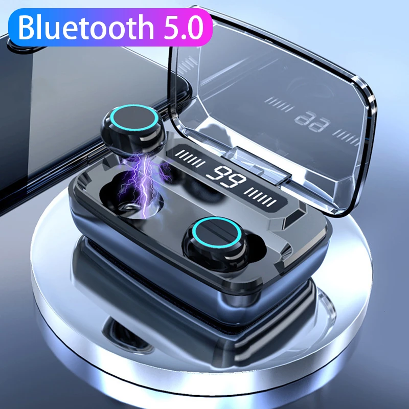 TWS Blutooth 5 0 наушники беспроводные с сенсорным управлением 8D звук стерео Спортивная