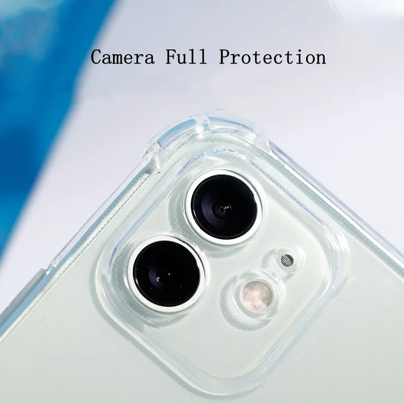 

2021 High Quality Transparent Phone Case for iPhone 11 12 Pro Max Ultra Thin Clear Case Protective Mobile Back Cover