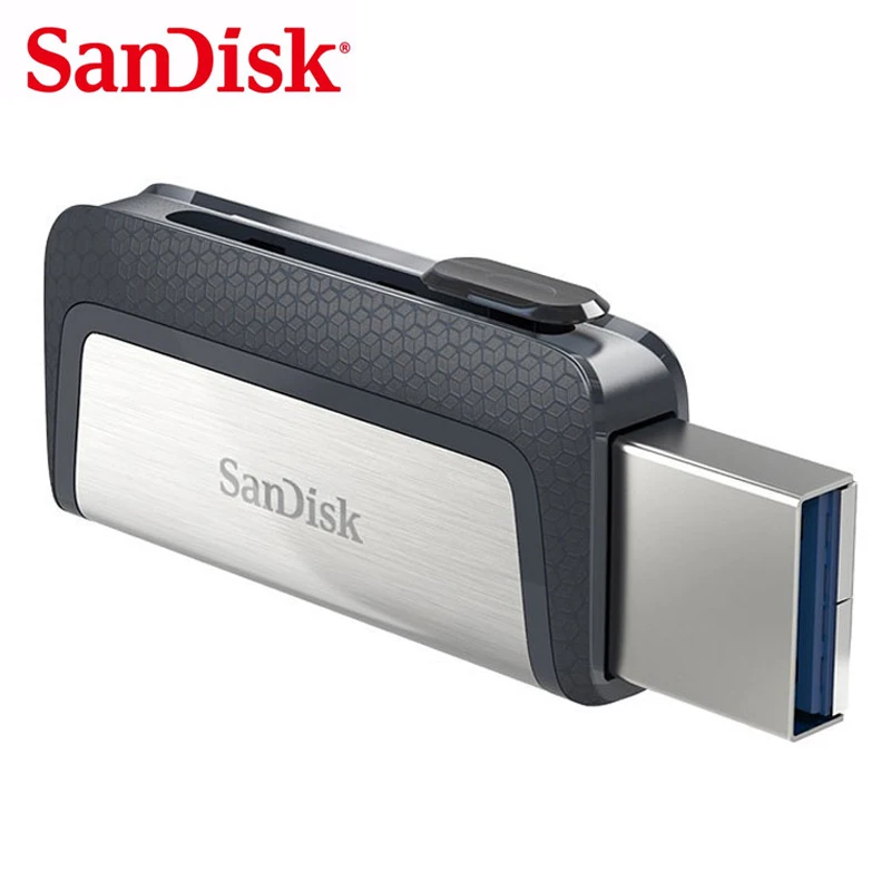 Флеш-накопитель USB SanDisk 64GB type-C USB3.1 Dual OTG 32GB Memory Stick 128GB Pendrive SDDDC2 Extreme 150 МБ/с. для смартфонов/ПК