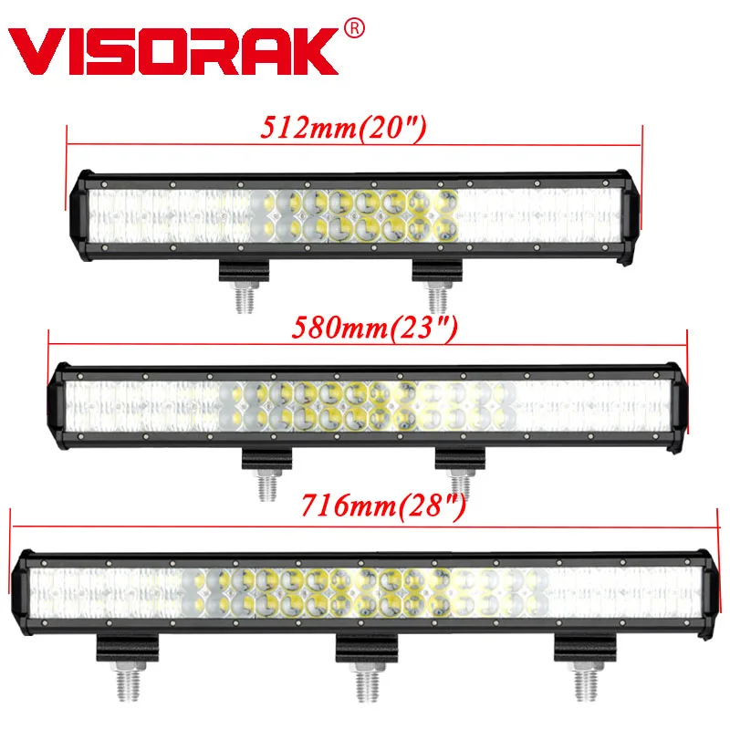 Светодиодсветодиодный панель рабочего освещения VISORAK 20/23/27 дюймов 5D для