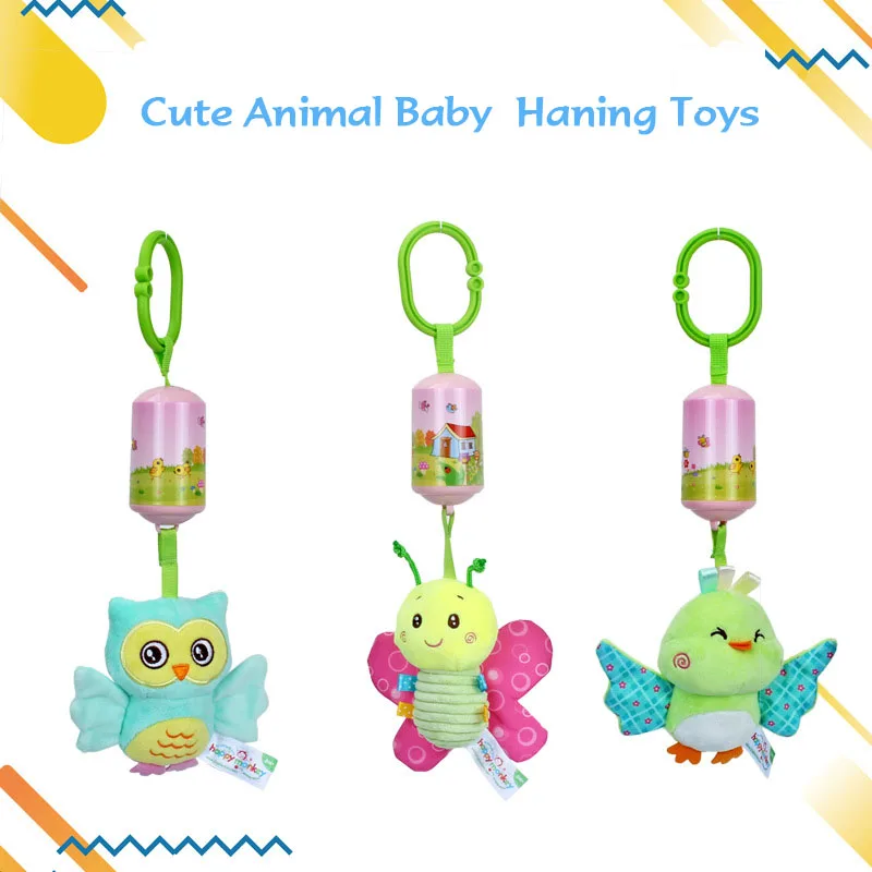 

New Arrival Baby Toys Cute Animal Wind Chime Baby Bed Hanging Toys Newborns Cartoon Rattles Kids Toys for Stroller Infant Toy
