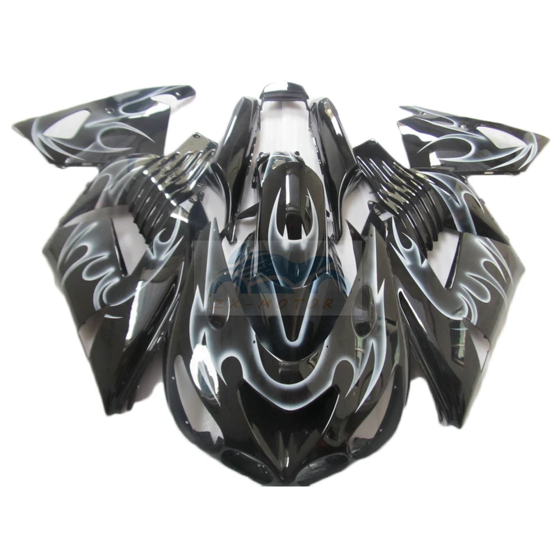 

Fairings Kits Upgrade Custom Set For Kawasaki ZX14R 2006 2007 2008 Motorcycle fairing zx14r 06 07 08 Injection White Black HJ34