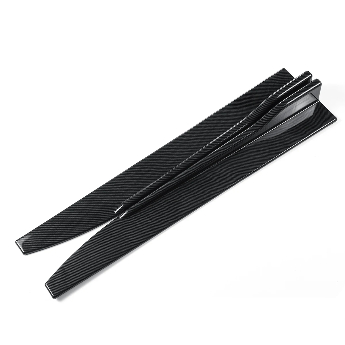 Carbon Fiber Color 80 см черный/углеродное волокно Красный Универсальный Автомобильный боковой юбка рокер приспособления для резки крылышко боковые крылья бампер автомобиля Body боковые юбки - Цвет: Carbon Fiber Color
