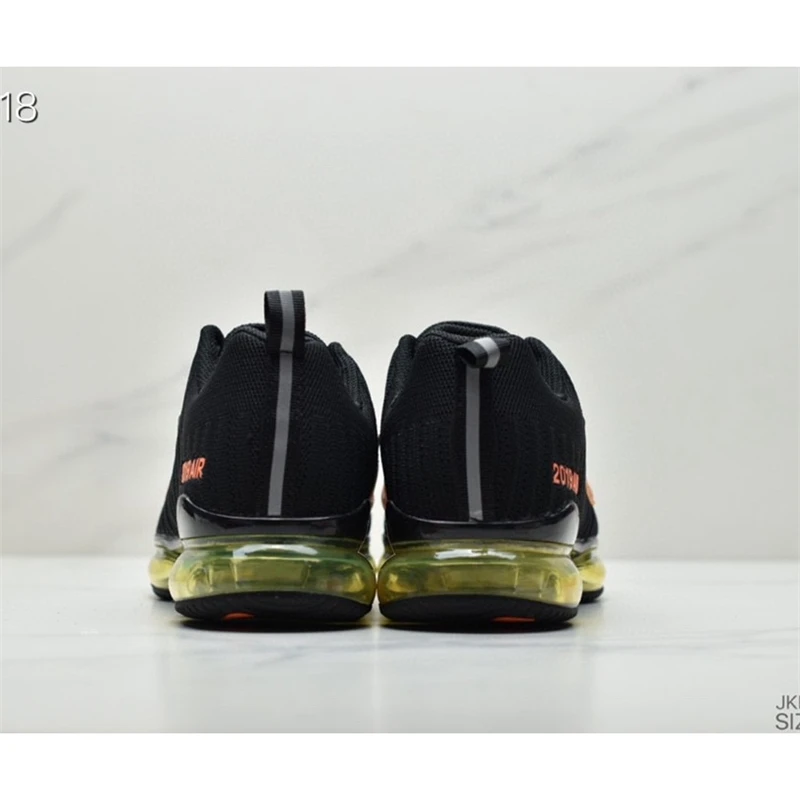 

Otantik orijinal ar max 2019 jle kanca palma cheia almofada de ar malha voar linha tnis tamanho masculino 40-45 preto laran