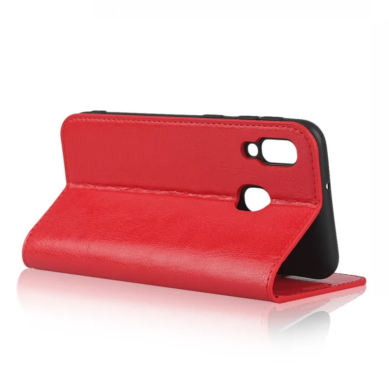 Luxury Real Genuine Leather Wallet Case For Samsung Galaxy A20e A10 A20 A30 A40 A50 A60 Flip Cover Card Slot Stand Case