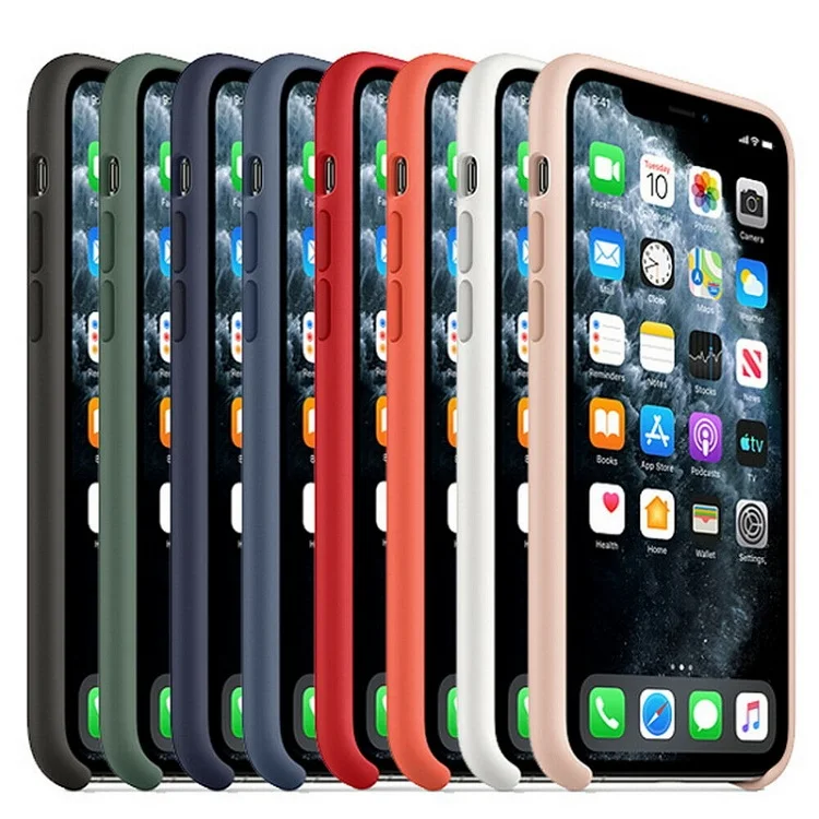Жидкий силиконовый чехол для iPhone 11 Pro Max TPU+ PC темно-зеленый жидкий силиконовый чехол для iPhone 11 Pro