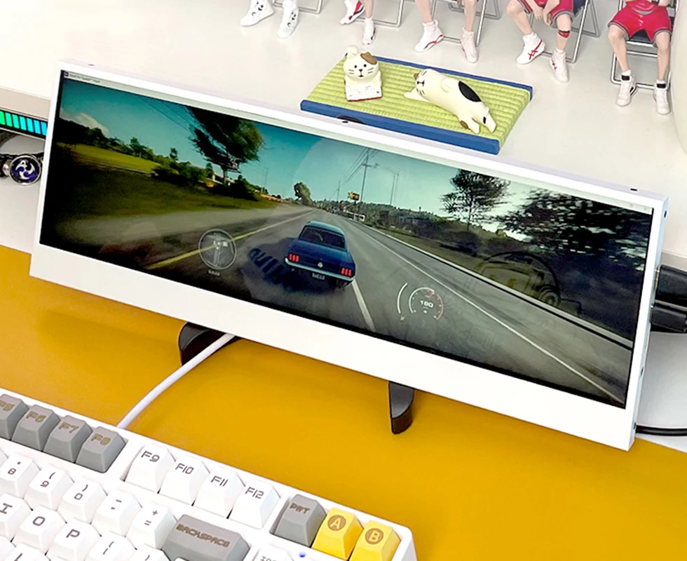 Chassis secondary screen aida64 extended ASUS same dual-screen 4K computer desk with DIY 3840x1100 monitor | Электроника