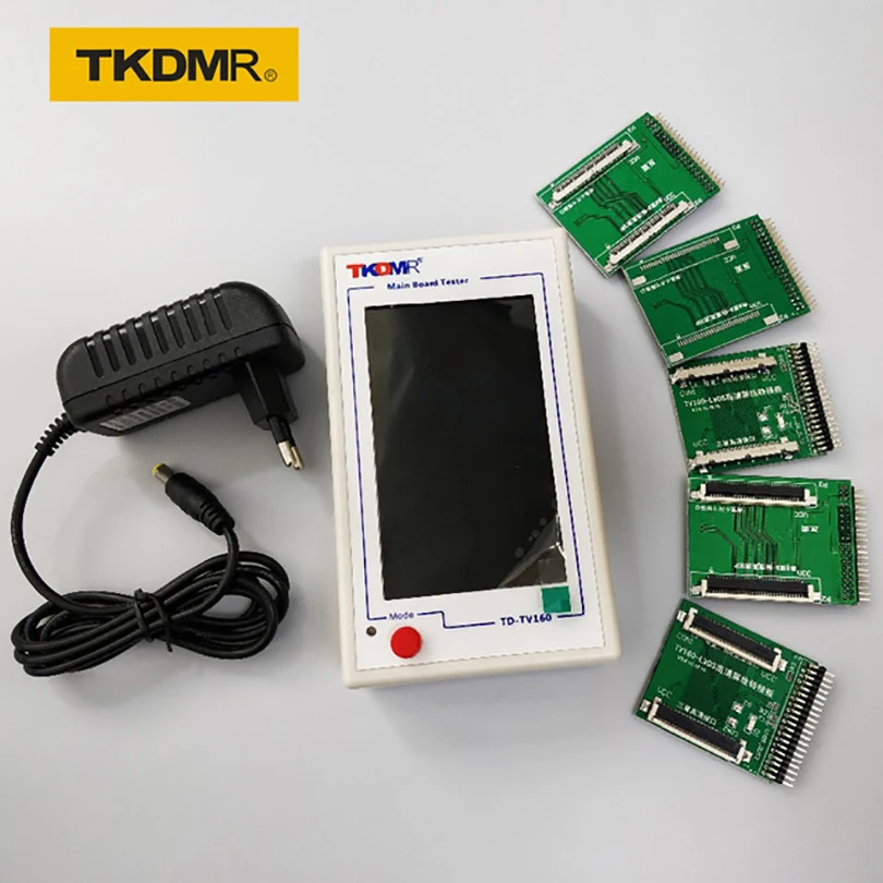 TKDMR Новый ТВ 160 Full HD LVDS поворот VGA (светодиодный/LCD) ТВ Материнская плата Тестер инструменты конвертер (версия дисплея) с пятью пластинами адаптера - изображение