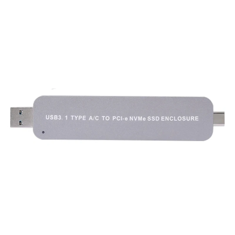 USB 3 1 тип A/C для PCI E NVMe M.2 SSD корпус адаптер карта портативный жесткий диск Корпус Plug