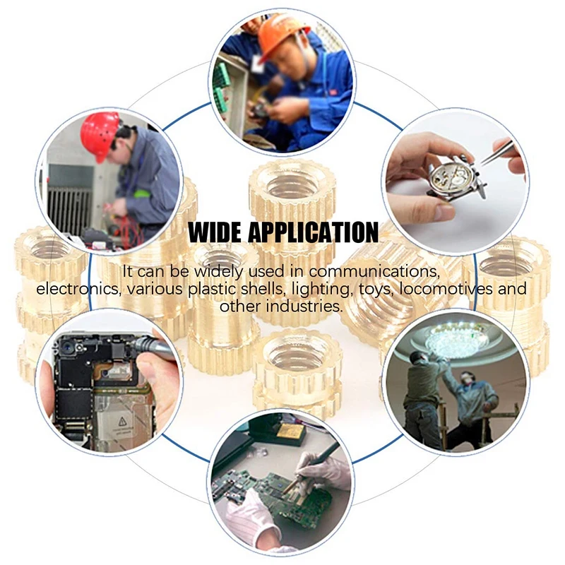 ELEG латунные термоплавкие вставные гайки термоформованные медные резьбовые