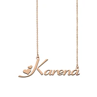 karena name necklace custom name necklace for women girls best friends birthday wedding christmas mother days gift