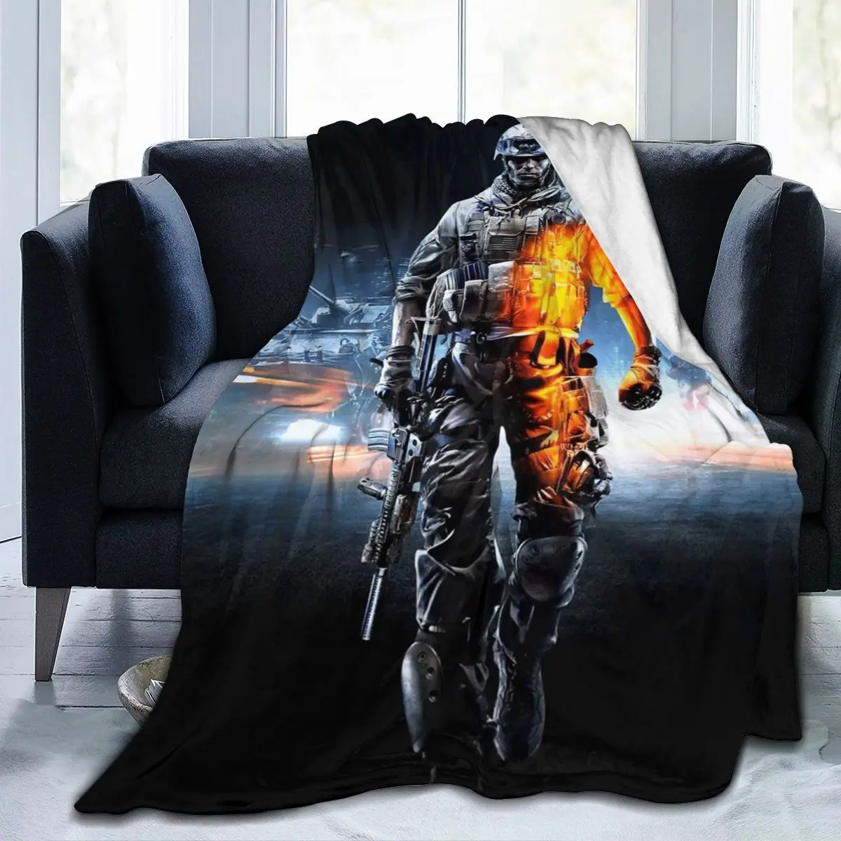 

Супермягкое фланелевое одеяло с 3D-принтом для детской и взрослой спальни