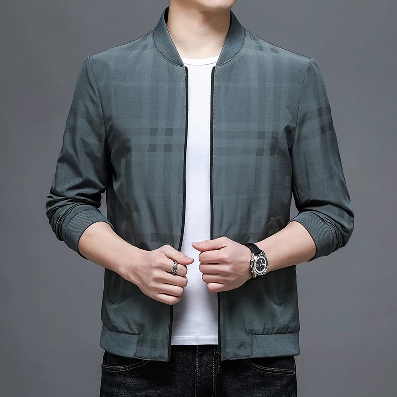 Spring New Men's Bomber Zipper Jacket Male Casual Streetwear Hip Hop Slim Fit Pilot Coat Men Clothing Plus Size Clothes Korean