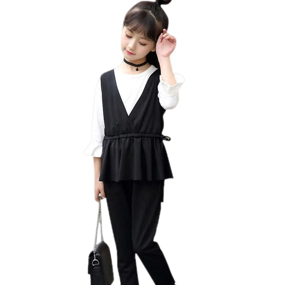 Комплект одежды для девочек на весну и осень детские костюмы комплект