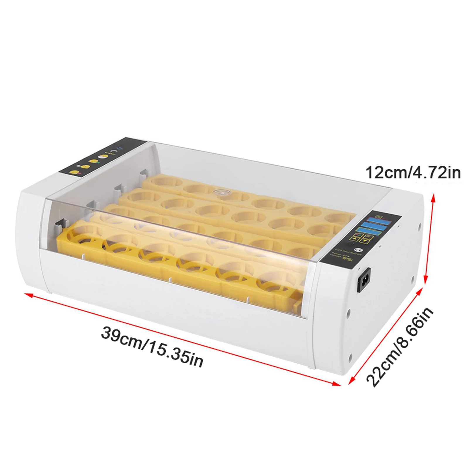 24 яиц инкубатор Контроль температуры фермы топорик Брудер машина автоматическая