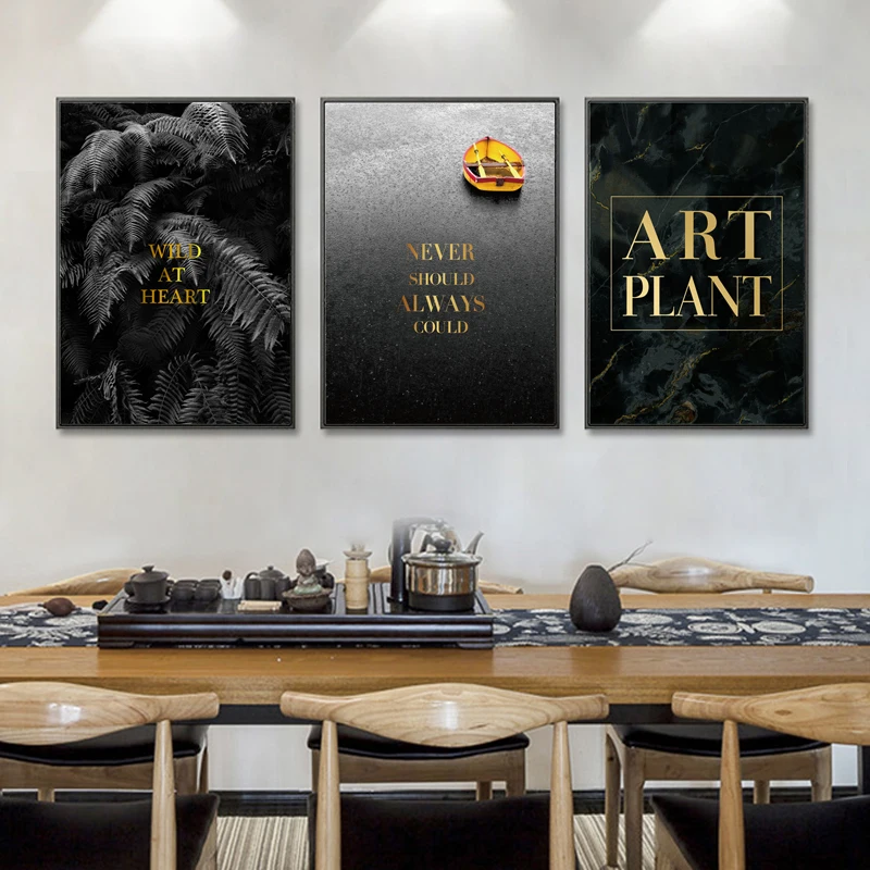 Пейзаж холст живопись растения плакат вдохновляющие цитаты плакаты