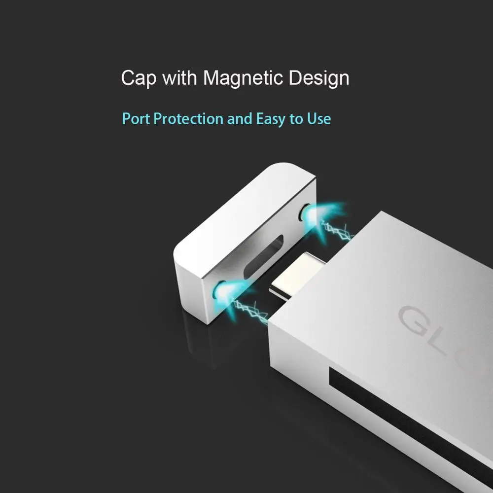 CFast кардридер 2 0 10 Гбит/с чип с USB C и портом A полностью алюминиевый чехол