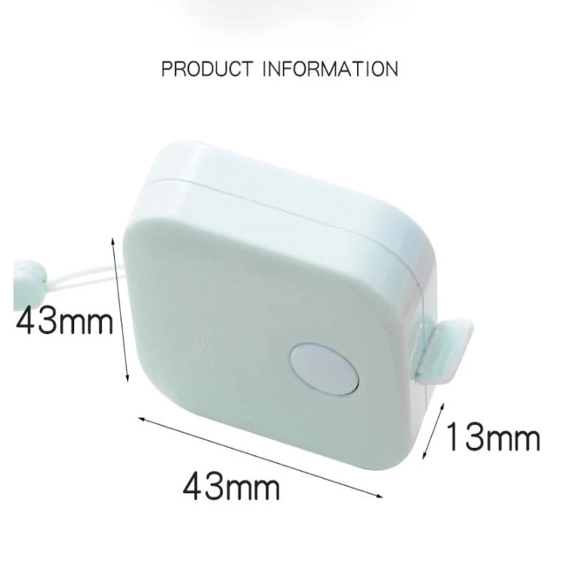 

1.5m Waist Chest Mini Measuring Ruler Mini Metric Baby Height Tailor Sewing Tape Flexible Rule(Random Color)