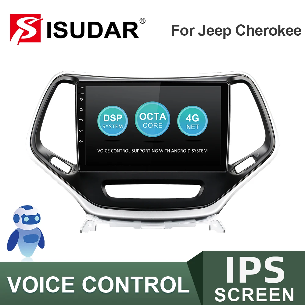 Автомагнитола ISUDAR V57S на Android для Jeep Cherokee 5 KL 2014 2018 автомобильный мультимедийный