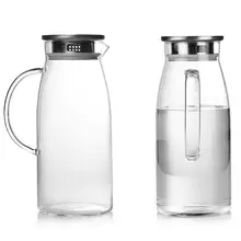 1300/1500/2000ml прозрачный Стекло Кувшин Горячая/холодной воды чайник-кувшин для воды для сока бутылки