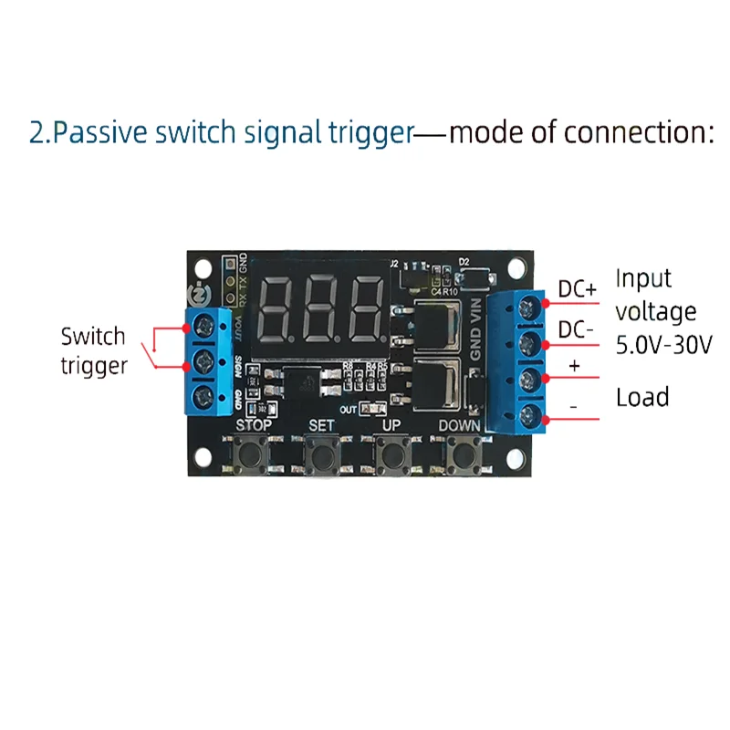 Постоянный ток 5-30V MOS модуль реле задержки таймера Управление цикл запуска
