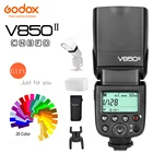 Godox V850II GN60 2,4G Беспроводная система X литий-ионная батарея Flash Speedlite для камеры Canon Nikon Sony Fuji Olympus Panasonic Lumix