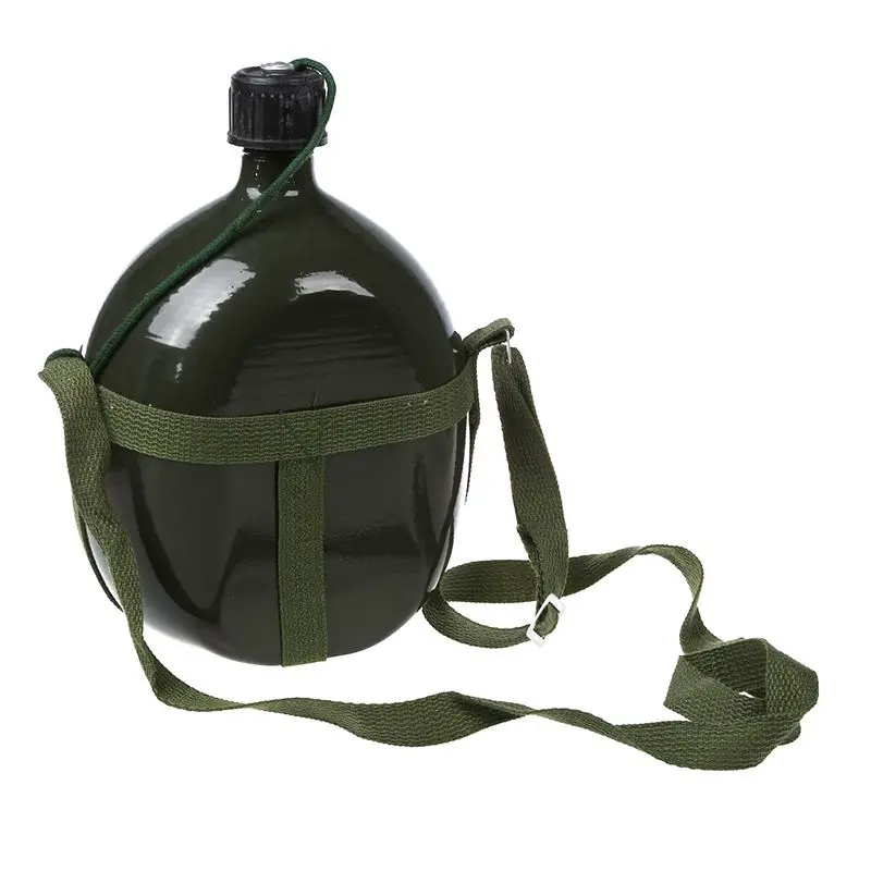 Походный 2 5л емкость Военная столовая чайник армейский зеленый с плечевым ремнем