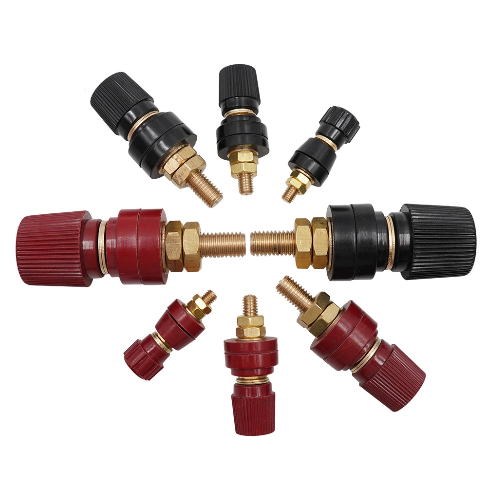 2шт 40A 60A 80A 100A 160A из чистой меди высокая сила тока 107/333/555/T555 бакелитовый терминал M5