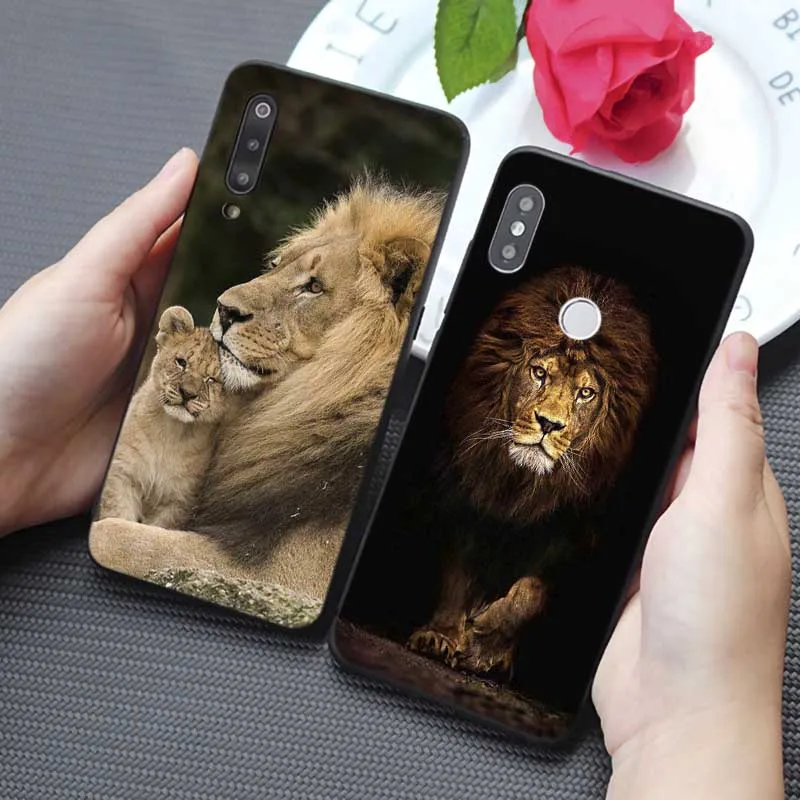 Чехол для телефона Lion Alpha Male Cub samsung galaxy a50 a70 a30 a40 a20 s8 s9 s10 plus прозрачный мягкий