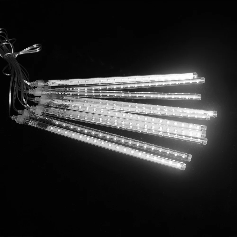 

Meteor Shower Rain LED String Lights 30cm 8 Tubes Waterproof Holiday Fairy Lamps Hanging Cage Lampshade Ceiling Light